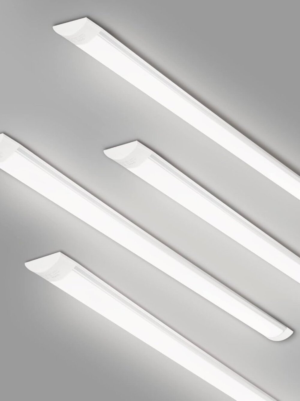 colmeguna 4 Packs 4FT LED Batten Light, Ultra-Thin Ceiling Surface Mounted Light